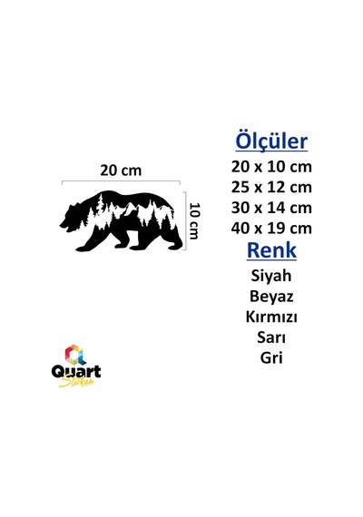 Ayı Off Road Bear Off Road Doğa Hayvan Oto Sticker