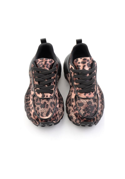 Bambi Leopar Siyah Kadın Sneaker K01235003387