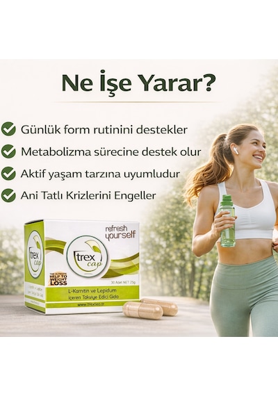 Trex Cap Takviye Edici Gıda 30 Kapsül