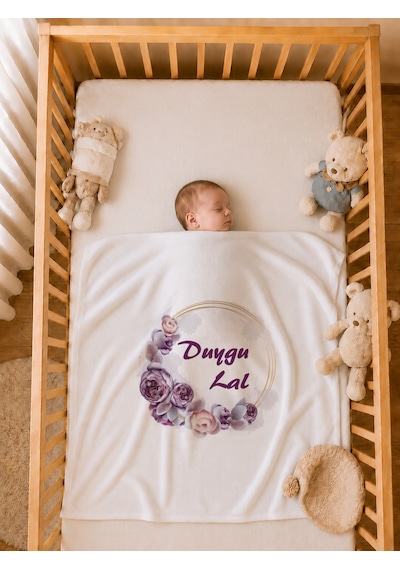 Pia Baby Yeni Doğan Kız Bebek 4 Parça Hastane Çıkışı Seti %100 Pamuk Kişiye Özel İsimli Battaniyeli Tulum Set 2052btyx Ekru