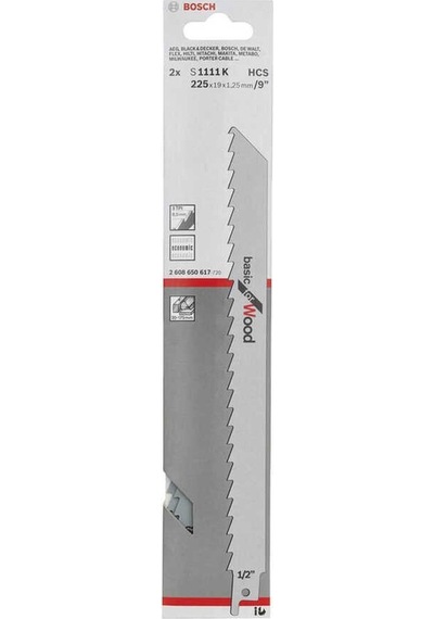 Bosch S 1111 K Basic For Wood Panter Testere Bıçağı 2'Li - 2608650617