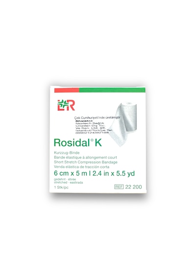 Rosidal K Kısa Gerilimli Kompresyon Bandajı 6 Cm X 5 M - 1 Adet