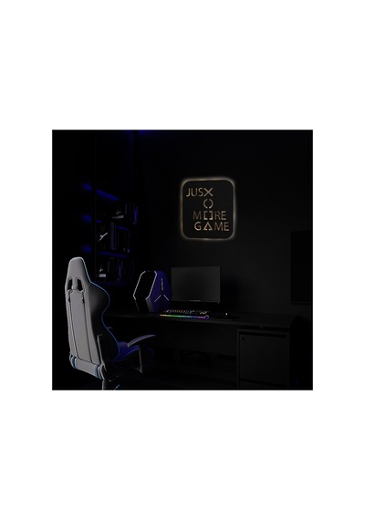Led Işıklı Just More Game Dekoratif Tablo Oyun Odası Duvar Dekorlu Gece Lambası Sarı - 737261209 Sarı