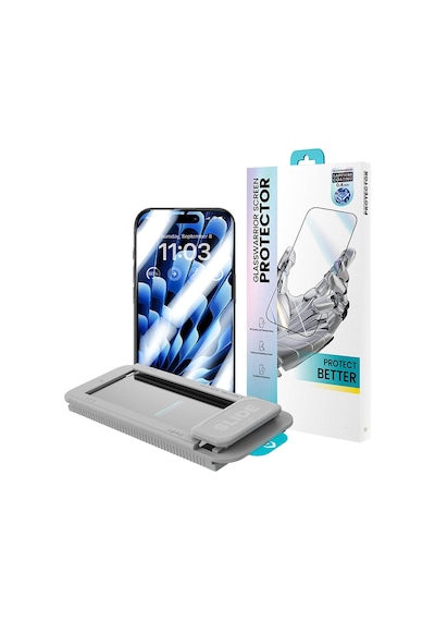Apple iPhone 15 Pro Uyumlu Benks V Pro Sapphire Shield Ekran Koruyucu Kolay Uygulama Aparatlı