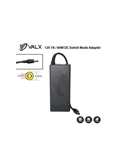 Valx Vps-127 12Volt 7Amper Adaptör -