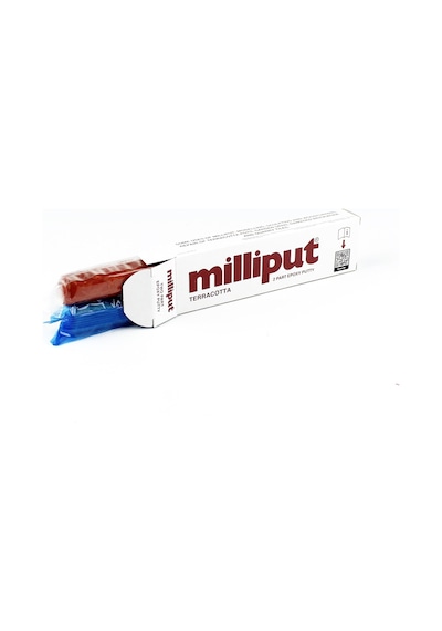 Milliput 04 Terracota Kahverengi Tip, Çift Bileşenli Epoksi Putty Macun - 2x56 112 Gram