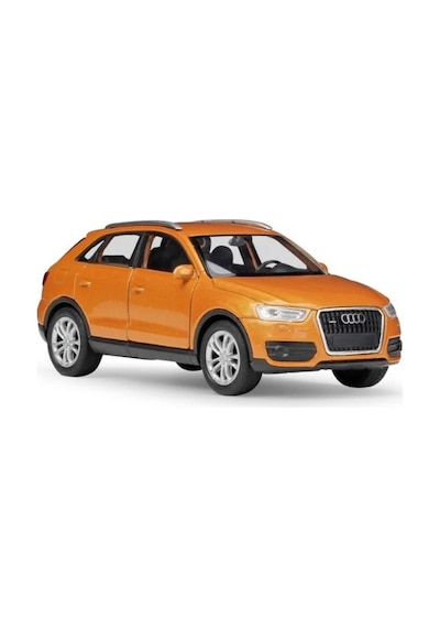 Welly Lisanslı Audi Q3 Çek Bırak Metal Model Araba 1:32-1:34 - Turuncu