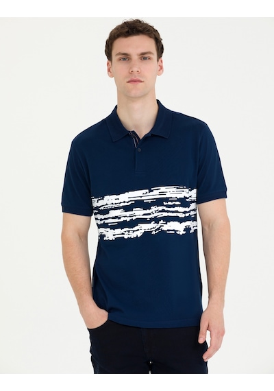 Pierre Cardin Erkek Lacivertvert Tişört 50263931-Vr033 Lacivert