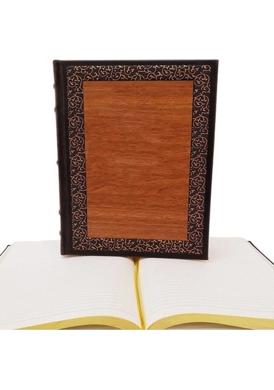 Mey İthalat Dekoratif Hediyelik Ahşap Deri Defter