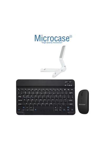 Apple Uyumlu iPad Pro 12.9 M2 2022 Bluetooth Klavye + Mouse + Stand - AL2765