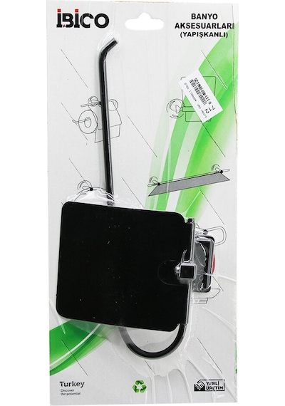Siyah Kapaklı Solo Metal Kağıt Havluluk Yapışkanlı Montaj Bny-712 5332 Açık Ahşap