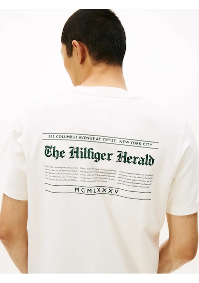 Tommy Hilfiger Hılfıger Herald Back, Z00 Krem Erkek T-shirt & Polo