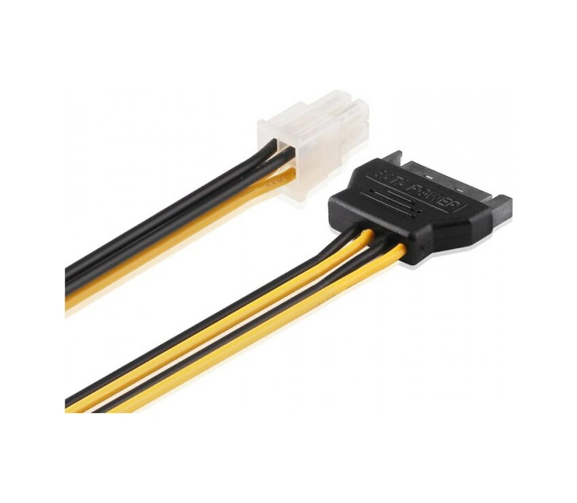 Atx 4 Pin 12v Power To Sata 15 Pin Erkek Power Kablo 30cm