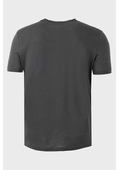 Buratti Pamuklu Regular Fit V Yaka T Shirt Erkek T Shirt 5902719 Antrasit