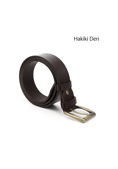 Gönderi(R) Gönderi R Kahve Antik Hakiki Deri 4,5 Cm Kot Kemeri Kahve
