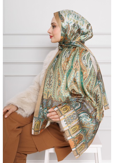 Sevitli Hint İpeği Şal-camel-4545