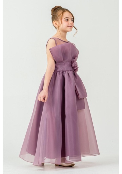 Mnk Baby & Kids Kız Çocuk Organze Tül Çiçek Ve Fiyonk Detaylı Gipe Sırtlı Prenses Abiye Elbise M00800 Mürdüm Mnk Baby & Kids Kız Çocuk Organze Tül Çiçek Ve Fiyonk Detaylı Gipe Sırtlı Prenses Abiye Elbise M00800 Mürdüm