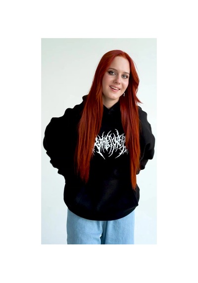Tarzsokak Unisex Gothic Ruthless Sweatshirt Hoodie Siyah