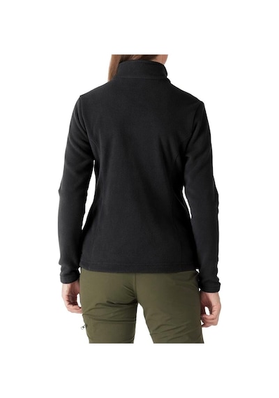 Genius Store Genıus Store Kadın Tam Fermuarlı Kalın Outdoor Polar Ceket Siyah