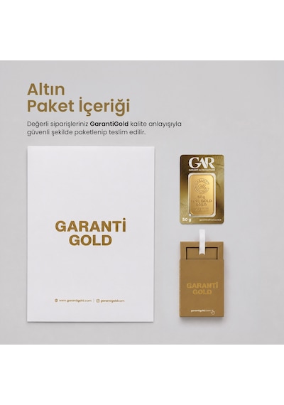 Garanti Gold 50 Gr Külçe Altın