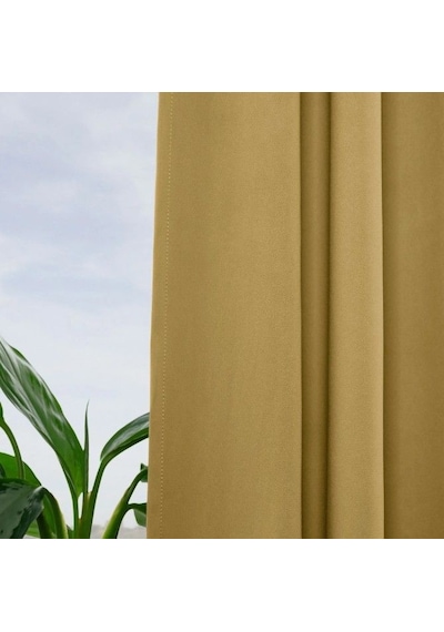 Ikea Majgull Fon Perde 145x300 Cm Açık Sarı