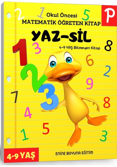 Okul Öncesi Matematik Öğreten Yaz-Sil Kitabı