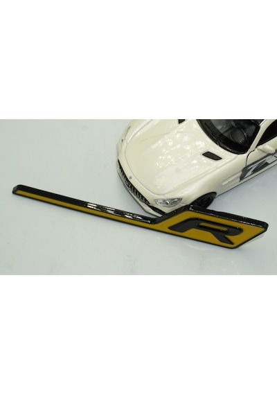 Dk Benz Amg R Gt R Eklenti Sarı Siyah Abs 3m 3d Bagaj Logo Amblem