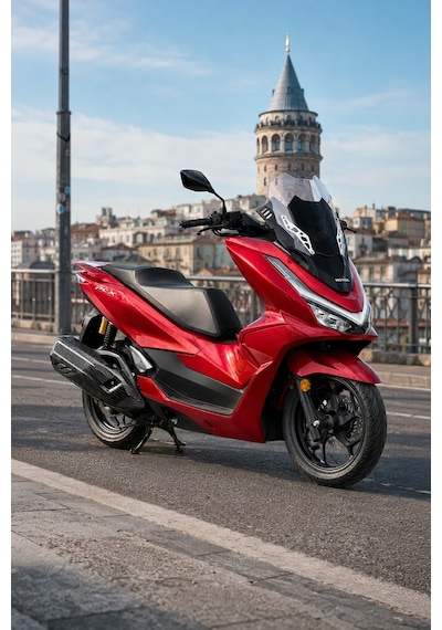 Honda Pcx Uyumlu Çift Katlı Spor Tur Camı Şeffaf 2025-2026 Şeffaf