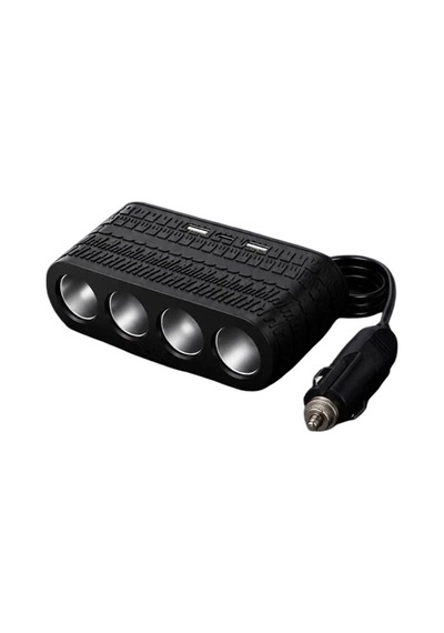 4 Port Araç Çakmak Çoklayıcı 2 Usb+type-c Şarj Girişli Çakmak Çoklayıcı