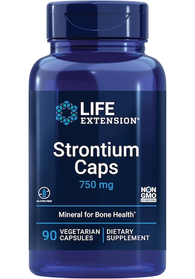 Life Extension Strontium Caps 750 Mg 90 Vegetariban Capsules Dmmedicine Usa Menşeii