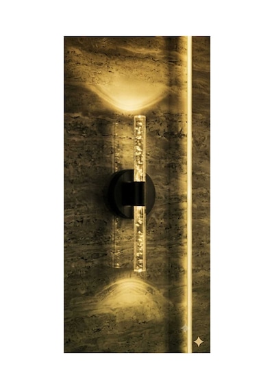 Bubbleflux Small 31 Cm Modern Tasarım Led Aplik - Duvar Lambası - Siyah - Elektrikli - Rgb Kumandalı Siyah Rgb Elektrikli Kumandalı