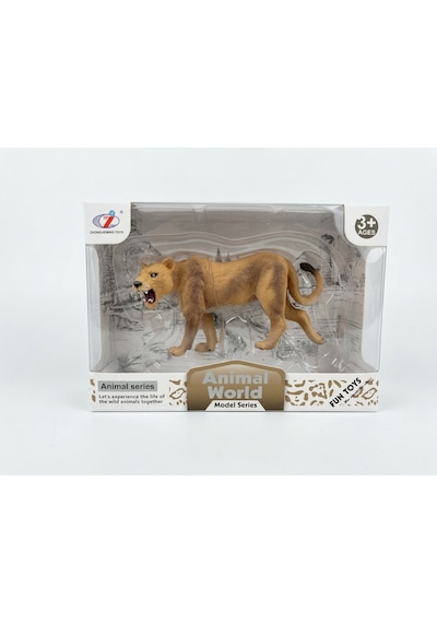 Calimera Toys Hayvan Figürleri Oyuncak Dişi Aslan Ağzı Açık Oyuncak