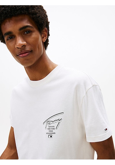 New Balance Tjm Reg Sıgn Cıty Tee Ext Erkek Beyaz T-shirt - Dm0dm22120
