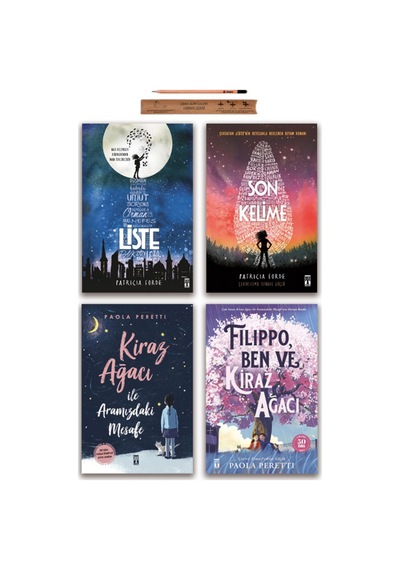 Genç Timaş Liste - Son Kelime - Kiraz Ağacı İle Aramızdaki Mesafe - Filippo Ben Ve Kiraz Ağacı Set 4 Kitap