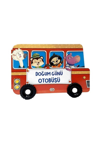 Doğum Günü Otobüsü Tekerlekli Kitaplar - Yqbx-773055