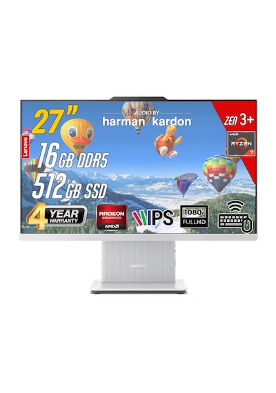 Lenovo IdeaCentre F0HQ00ADTR R7-7735HS 32 GB 512 GB SSD 27" Free Dos AIO Masaüstü Bilgisayar Lenovo IdeaCentre F0HQ00ADTR R7-7735HS 32 GB 512 GB SSD 27" Free Dos AIO Masaüstü Bilgisayar