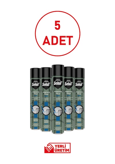 Selsil 600 Ml Montaj Köpüğü Yüksek Dolgu Kapasitesi, Profesyonel İzolasyon Ve Dayanıklılık