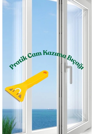 Profesyonel Cam Leke Kazıyıcı Ocak, Cam Zemin Ve Mermer Temizleme Aparatı - Yedek Bıçaklı