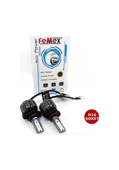 Femex  Eco Power H16 Psx24W Simsek Etkili Zenon Csp Led Xenon  Led