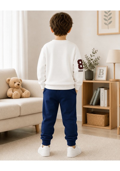 Eray Alp Kids Erkek Çocuk Ayıcık Baskılı Sweatshirt Eşofman Takımı Günlük Rahat Kombin Lacivert Eray Alp Kids Erkek Çocuk Ayıcık Baskılı Sweatshirt Eşofman Takımı Günlük Rahat Kombin Lacivert