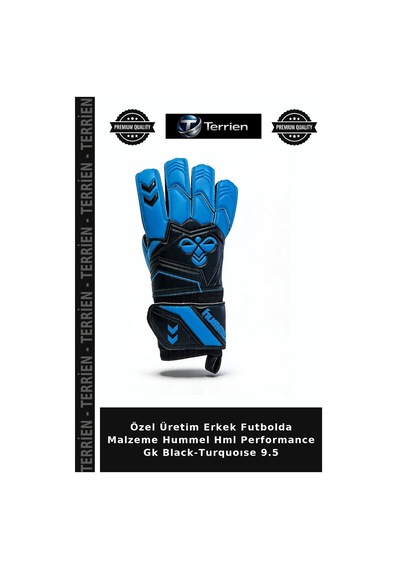 Terrien Özel Üretim Erkek Futbolda Malzeme Hummel Hml Performance Gk Black-turquoıse 9.5 Çok Renkli
