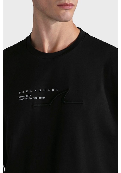 Paul & Shark Erkek T Shirt 24411053 011 Siyah SIYAH Siyah