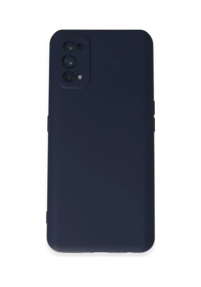 Realme 7 Pro Kılıf Nano İçi Kadife Silikon - Lacivert -