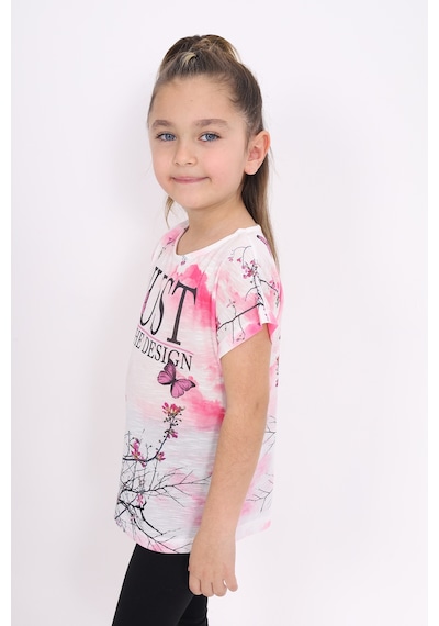 Toontoy Kids Toontoy Kız Çocuk Dijital Baskılı Tişört Fuşya