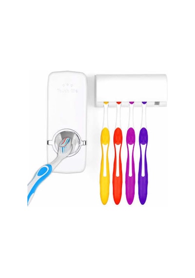Otomatik Diş Macunu Sıkacağı ve Diş Fırçası Tutucu Banyo Askı Set Diğer