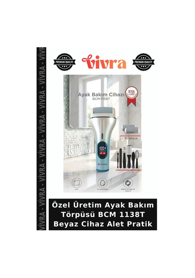 Özel Üretim Ayak Bakım Törpüsü Bcm 1138t Beyaz Cihaz Alet Pratik