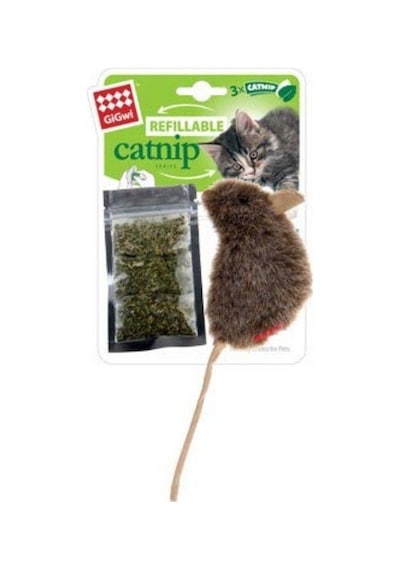 Gigwi Catnip Hazneli Peluş Fare Kedi Oyuncağı