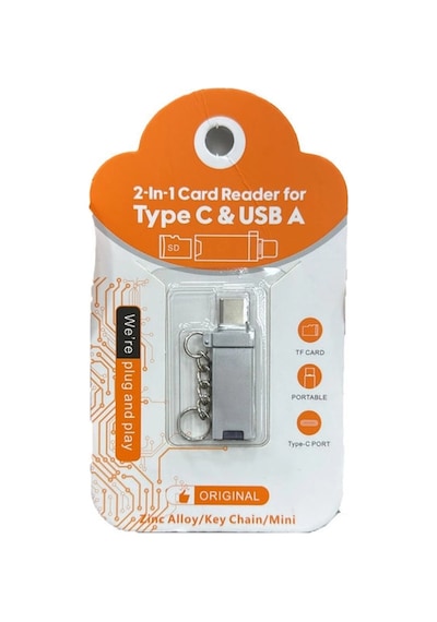 Type C Usb 2in1 Card Reader