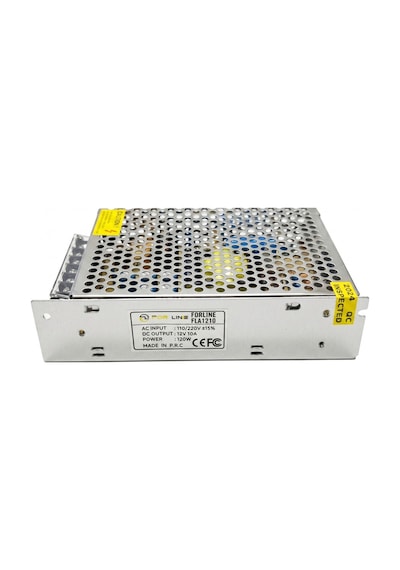 12v 10a 120w Metal Kasa Adaptör Şerit Led Trafosu Güç Kaynağı
