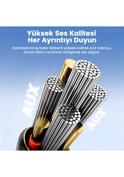 Bluetooth 6.0 Araç Aux Adaptörü Net Ses Ve Gürültü Azaltma 3.5mm Jack Usb Bağlantılı Kablosuz Müzik Alıcısı Ve Eller Serbest Görüşme Bt08